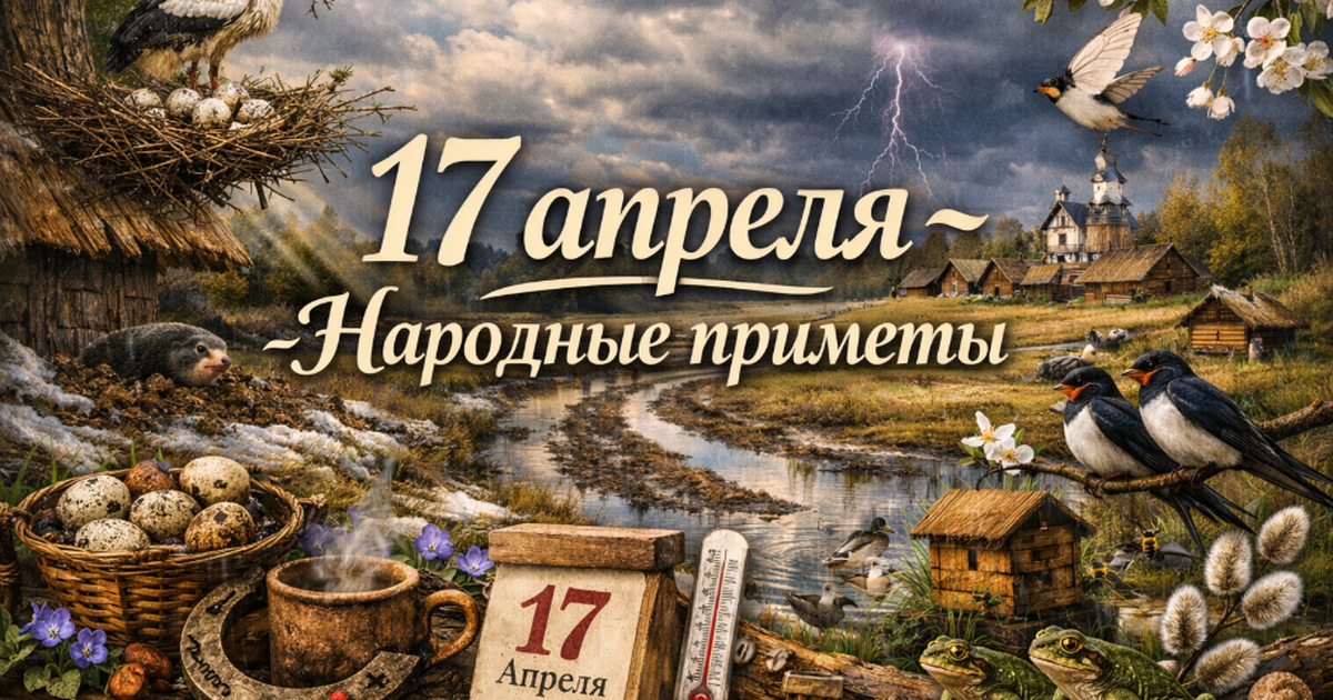 Народные приметы на 17 апреля 2026: что нельзя делать, чтобы не навлечь беду 17 апреля: день, когда нельзя спешить и злиться...