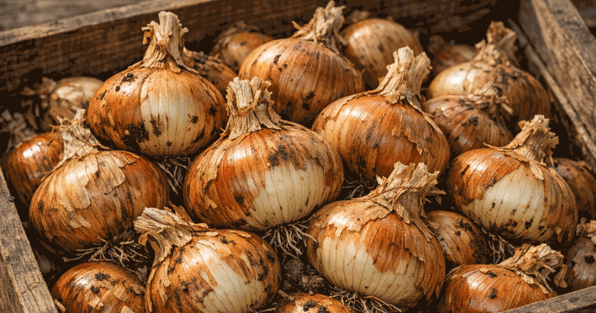 Лук может расти по-разному даже на одной грядке...