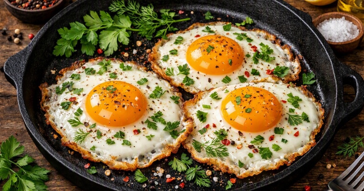 Не сало и не масло: необычный способ меняет вкус обычной яичницы Главный плюс метода — уменьшение количества доб...