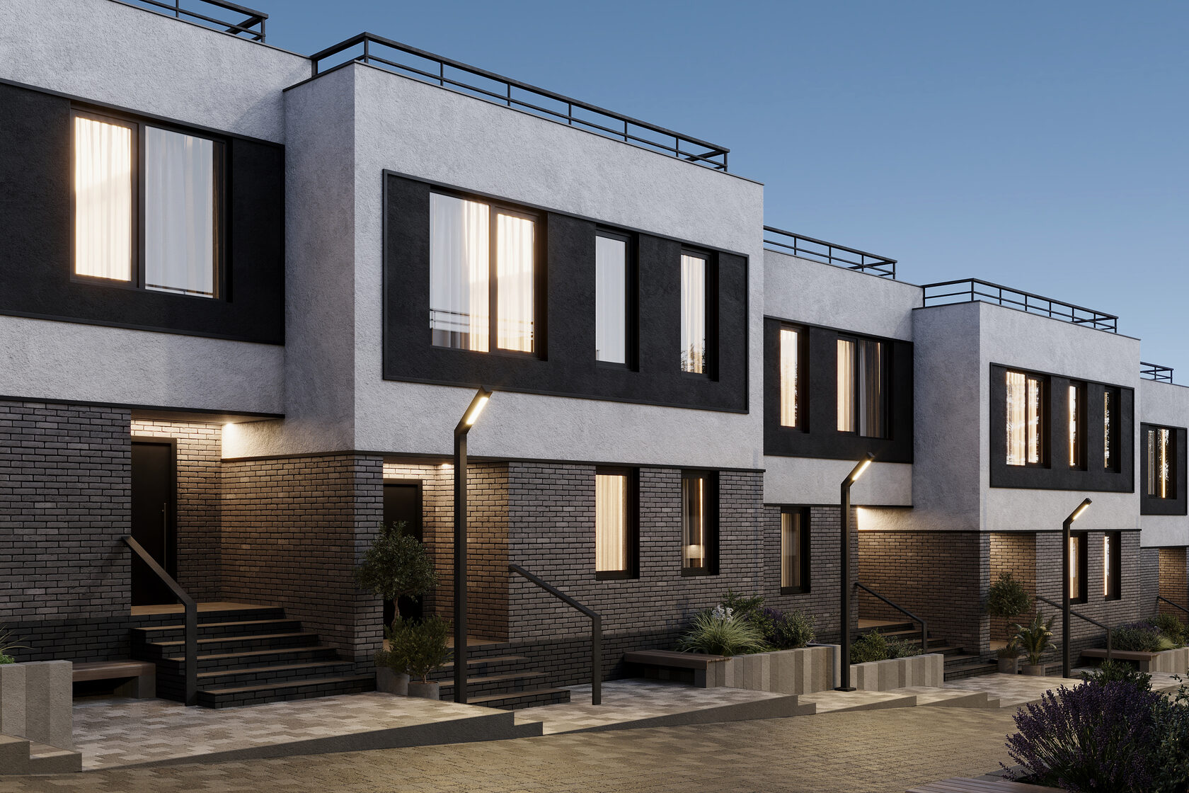 Riverside Club жилой комплекс таунхаусов в Самаре