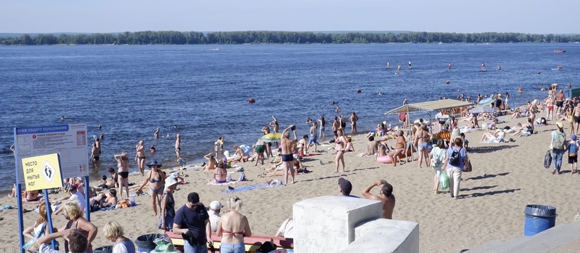 Температура реки Волга в регионе повысилась до нереального уроня. 