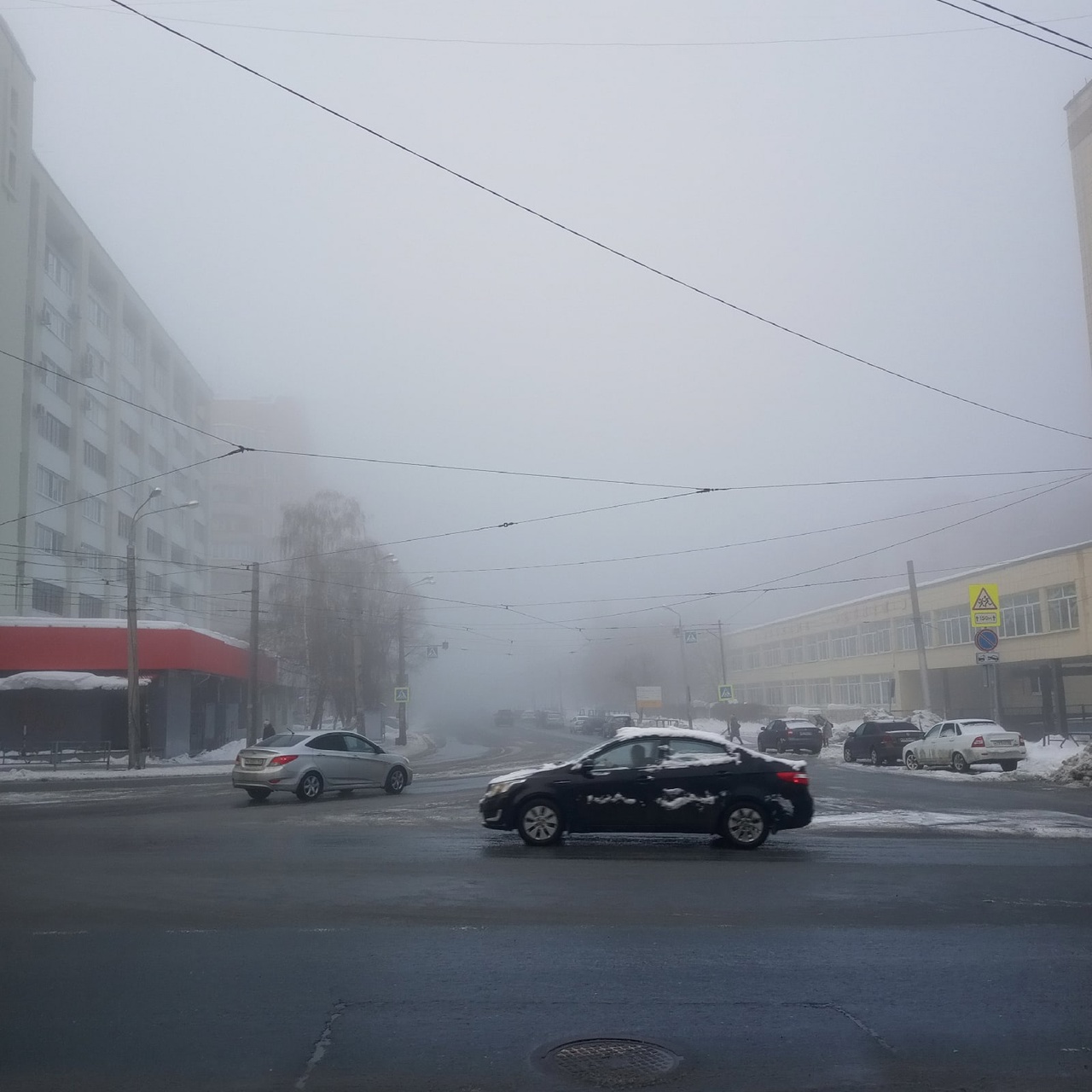 В Самарской области прошел мощнейший снежный буран с грозой и градом 21 марта 2022 года