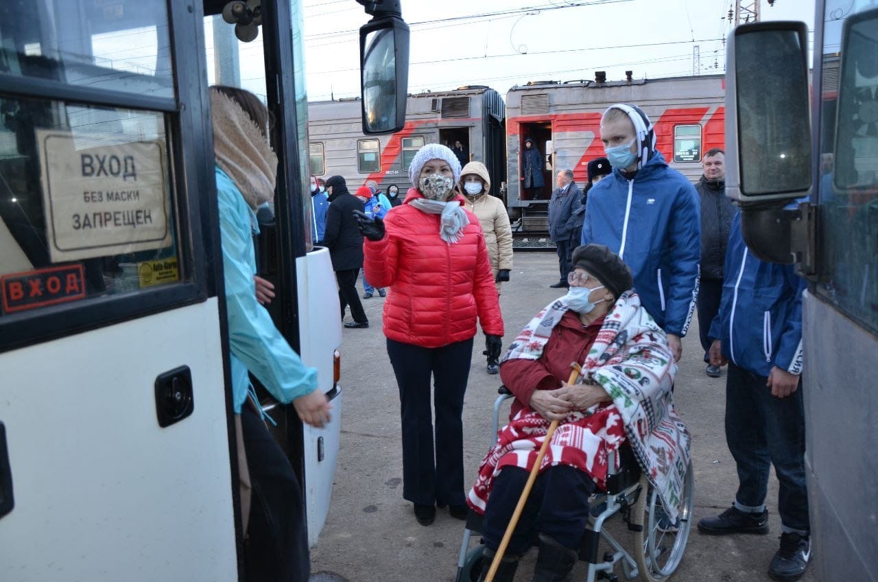 В Самарскую область 31 марта 2022 года прибыл четвертый спецпоезд с переселенцами 