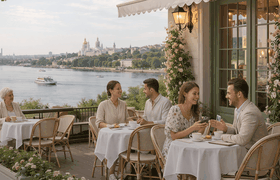 Лучшие рестораны с верандами и террасами в Сама...