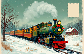 Дед Мороз отправился в пятый железнодорожный ту...