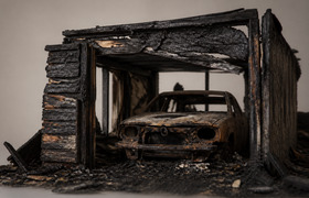 В Красноглинском районе Самары сгорела BMW X5 в...